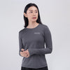 Terrel sportswear Basic Long Sleeve Grey Women baju atasan lengan panjang kaos olahraga dry fit wanita lari running gym