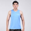 Terrel sportswear Basic Tanktop Sky Blue Sleeveless singlet pria dry fit gym running pria