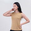 Terrel Sportswear Basic Tanktop Cream Women Sleeveless Dry Fit Quick Dry Kaos Olahraga Wanita Running Gym Yoga
