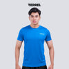 Terrel sportswear Basic Tee Blue kaos olahraga dry fit lari running gym pria lengan pendek