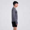 Terrel Sportswear Basic Long Sleeve Grey baju atasan lengan panjang kaos olahraga dry fit pria lari running gym