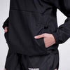 Terrel women basic cagoule jacket black olah raga gym lari running