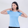 Terrel Sportswear Basic Tee Sky Blue Kaos Olahraga Wanita Dry Fit Quick Dry Lari Running Gym Yoga
