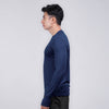 Terrel sportswear basic long sleeve navy baju atasan lengan panjang kaos olahraga dry fit pria lari running gym