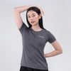 Terrel sportswear Basic Tee Grey Women kaos olahraga dry fit lari running gym wanita lengan pendek