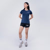 Terrel Sportswear Basic Tee Navy Kaos Olahraga Wanita Dry Fit Quick Dry Lari Running Gym Yoga