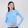 Terrel sportswear Basic Long Sleeve Sky Blue Women baju atasan lengan panjang kaos olahraga dry fit wanita lari running gym