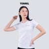 Terrel sportswear Basic Tee White Women kaos olahraga dry fit lari running gym wanita lengan pendek