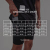 Terrel Celana Lari Dashing Running 2 in 1 Short Black Running Series