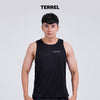 Terrel sportswear Basic Tanktop Black Sleeveless baju atasan tanpa lengan kaos olahraga dry fit  pria lari running gym