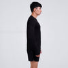 Terrel sports wear basic long sleeve black baju olah raga dry fit pria lari running gym pria