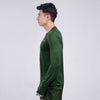 Terrel sportswear basic long sleeve green baju atasan lengan panjang kaos olahraga dry fit pria lari running gym