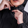 Terrel women basic cagoule jacket black olah raga gym lari running