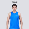 Terrel sportswear Basic Tanktop Blue sleeveless baju atasan tanpa lengan kaos olahraga dry fit  pria lari running gym