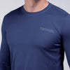 Terrel sportswear basic long sleeve navy baju atasan lengan panjang kaos olahraga dry fit pria lari running gym