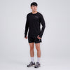 Terrel sports wear basic long sleeve black baju olah raga dry fit pria lari running gym pria