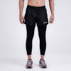 Terrel sportswear Compression Short Active Black Celana olahraga panjang gym running lari pria