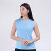 Terrel sportswear Basic Tanktop Sky Blue Women Sleeveless baju atasan tanpa lengan kaos olahraga dry fit wanita lari running gym