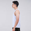Terrel sportswear Basic Tanktop White Sleeveless baju atasan tanpa lengan kaos olahraga dry fit  pria lari running gym