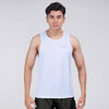 Terrel sportswear Basic Tanktop White Sleeveless baju atasan tanpa lengan kaos olahraga dry fit  pria lari running gym