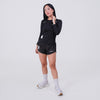 Terrel Kaos Lari Wanita Lengan Panjang Dashing Running Cool Tech Quick Dry untuk Running Gym Hitam