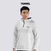 Terrel basic cagoule jacket white olah raga gym lari running