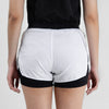 Terrel sportswear Compression Short White Women celana olahraga pendek gym running lari wanita