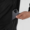 Terrel Sportswear - Basic Cagoule Jacket Black Running Gym Men | DryFit Lightweight Microfiber Zipper Pocket