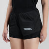 Terrel sportswear Compression Short Black Women celana olahraga pendek gym running lari wanita