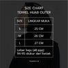 Terrel basic hijab outer sport black bergo instant