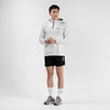 Terrel basic cagoule jacket white olah raga gym lari running