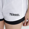 Terrel sportswear Compression Short White Women celana olahraga pendek gym running lari wanita
