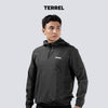 Terrel basic cagoule jacket grey olah raga gym lari running