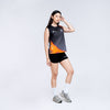 Paint The Path Tank Top Black Orange Women