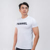 Terrel sportswear basic tee big logo white kaos olah raga dry fit lari running gym pria