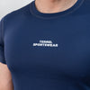 Terrel sportswear basic tee small logo navy kaos olah raga dry fit lari running gym pria