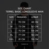 Terrel sports wear basic long sleeve black baju olah raga dry fit pria lari running gym pria