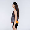 Paint The Path Tank Top Black Orange Women