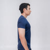 Terrel sportswear basic tee small logo navy kaos olah raga dry fit lari running gym pria