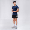 Terrel sportswear basic tee small logo navy kaos olah raga dry fit lari running gym pria