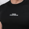Terrel sportswear basic tee small logo black kaos olah raga dry fit lari running gym pria