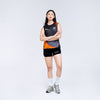 Paint The Path Tank Top Black Orange Women