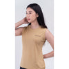 Crazy deals terrel sportswear basic tanktop cream women dry fit running gym yoga kaos olahraga wanita