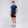 Terrel sportswear basic tee small logo navy kaos olah raga dry fit lari running gym pria