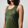 Terrel sportswear Tank Top Terrel Voltage Logo MoR Green Women