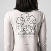 Terrel sportswear Long Sleeve MoR Spray Logo White Women