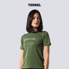 Terrel sportswear Tee Metallic Logo MoR Green Women
