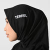 Terrel basic hijab outer sport black bergo instant