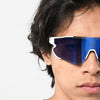 Terrel sportswear Sunglasses Polarized Lens With Logo Terrel White Frame MoR