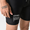 Terrel Sportswear - Running MoR Tight Inked Black Men | Celana Compression Pria Legging Running Stretch Saku HP Nylon Spandex